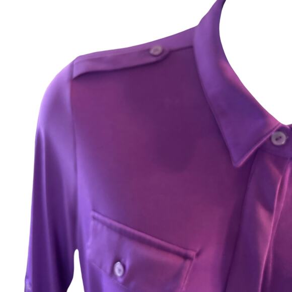 Linda Leal Womens PL Shirtdress 70's Retro Casual Simple but Elegant Timeless - Picture 8 of 12